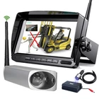 Digital Wireless 7" Split Monitor + Magnetic Camera For Forklift Front View