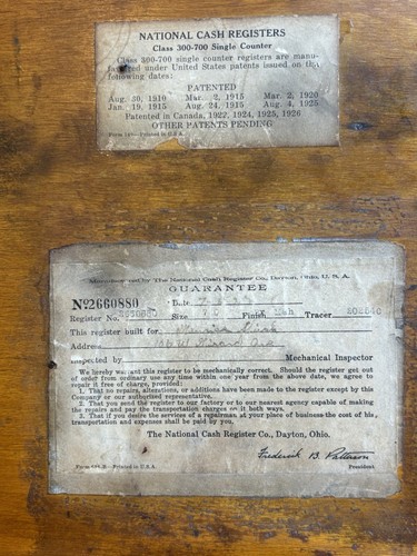 Antike National Registrierkasse Holz Schublade NCR Arts & Crafts - Bild 3 von 7