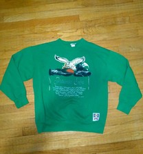 Vintage Nutmeg Philadelphia Eagles Kelly Green Sweatshirt Mens Large NFL 1993