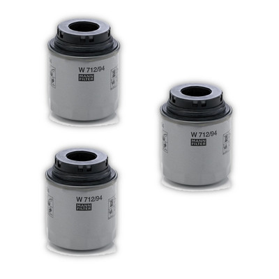 3x Ölfilter MANN-FILTER W 712/94 für VW Seat Audi Skoda Passat B7 Variant