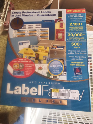 Nova Development Art Explosion Label Factory Deluxe 3.0 - Win 98/NT/2000/Me/XP