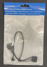 SATA Cable Kit Molex Power Adapter 4-Pin 90 Degree SATA