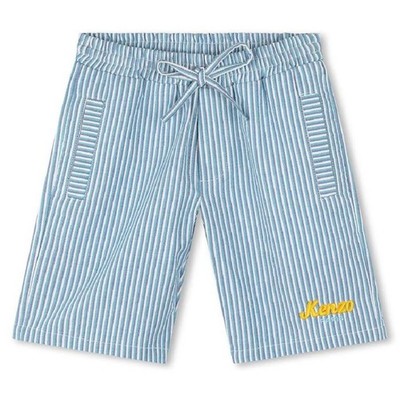 Kenzo Boys Embroidered Logo Striped Shorts