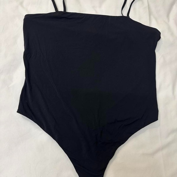 Anko (Kmart) black spaghetti strap singlet bodysuit
