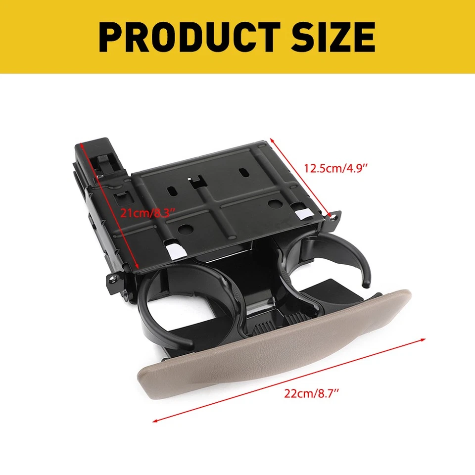 Portavasos extraíble para tablero Super Duty para Ford F350 F250 F450 F550 1999-2004 bronceado Foto 4 de 4
