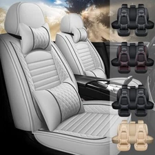 For Kia Optima 07-15 PU Leather Car 5 Seat Cover Front Rear Full Set Cushion Pad