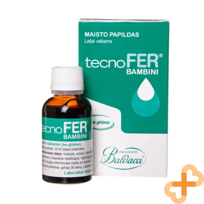 TECNOFER BAMBINI 30 ml Iron Drops For Kids Babies Nourisihes Body With Iron