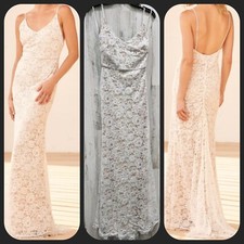 LULUS Full of Hope White lace Sleeveless Mermaid Maxi Dress Size SMALL NWOT 