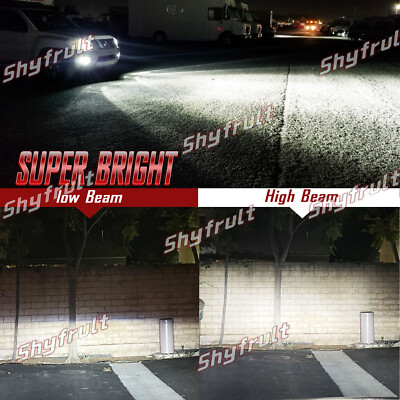 Hi/Lo Beam Kit LED Headlights Super Cool White 2x H4/9003/HB2 6000k - Foto 2