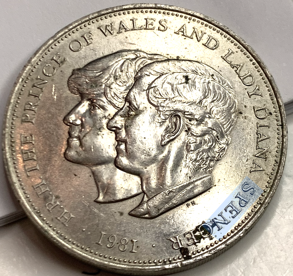 Rare 1981 25p UK Coin Royal Wedding of Charles & Diana, Queen