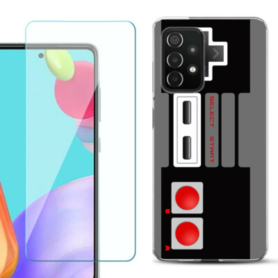 Slim Case for Samsung Galaxy A52 5G, w/ Tempered Glass Game Controller 
