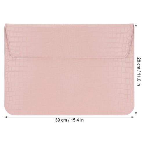 Laptop Sleeve 15.4in Magnetic Buckle Design 39x28x1cm Protective Waterproof PU - Afbeelding 6 van 12