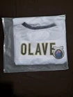 Chris Olave Autographed New Orleans Custom White Football Jersey - BAS