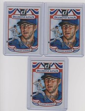 2014 Donruss Stat Line Season #207 Clayton Kershaw Diamond Kings #/91 Lot of 3