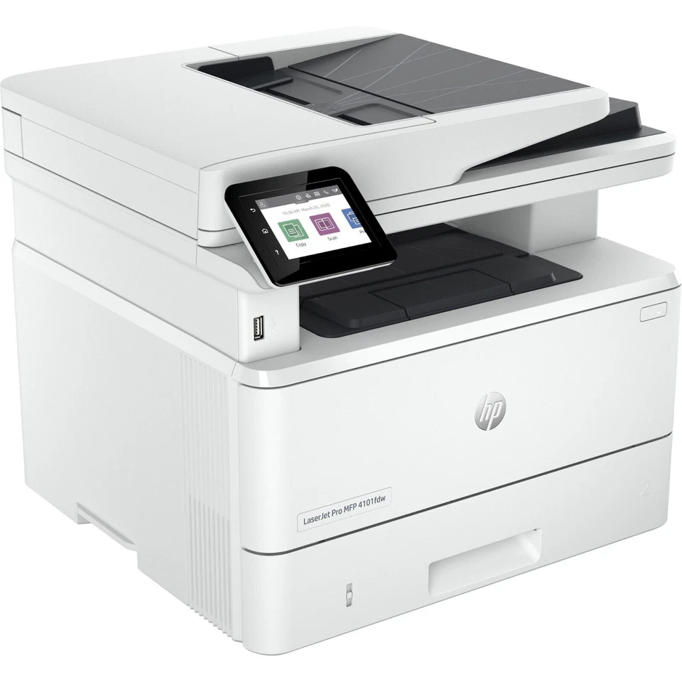 HP LaserJet Pro 4101FDW Wireless Mono Laser Multifunction Printer Copier Scanner - Image 4 of 4