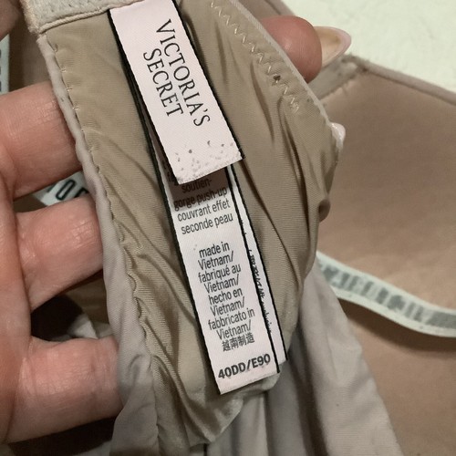 Victoria's Secret 40DD Nude T-Shirt Push-Up Full Coverage Underwire Bra Logo - Picture 4 of 5