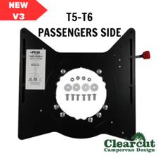 NEW V3 – VW T5/T6 Single RIB Seat Swivel, Passenger Side Campervan