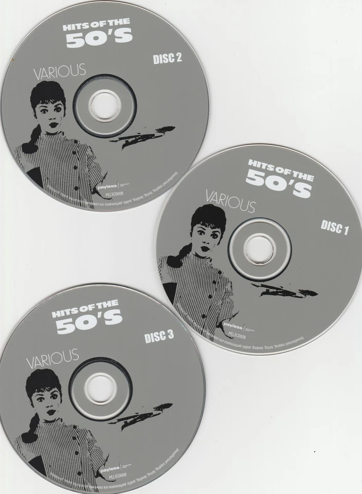 Used CDs Hits Of The 50s 3 CD Box Set 2006 - Image 2 of 4