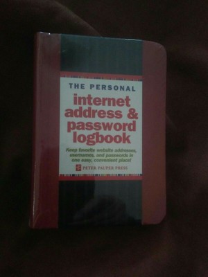 The Personal Internet Address And Password Log Book Keep Website Information New