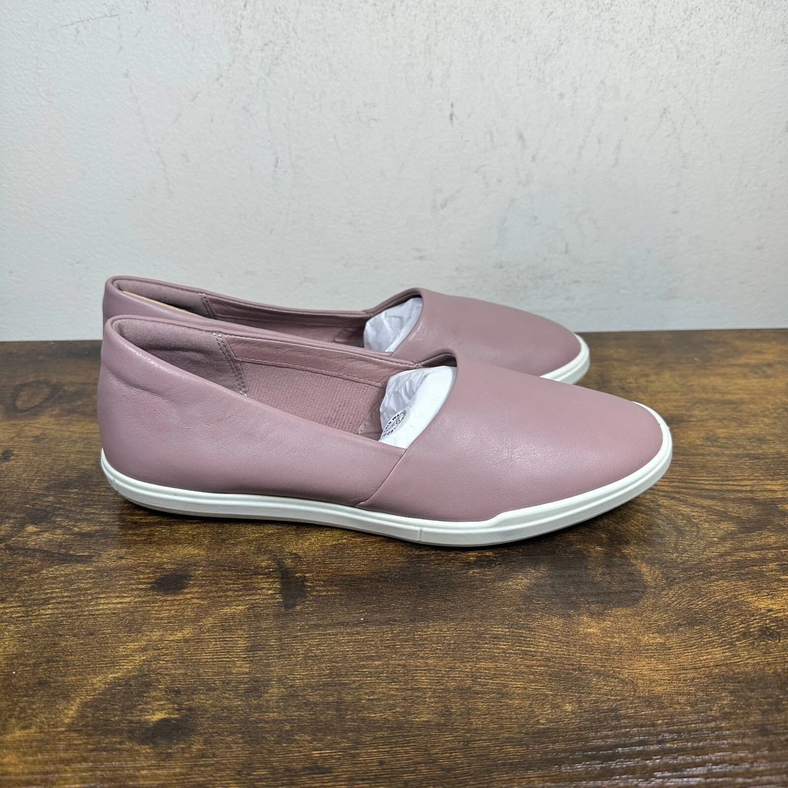 Scarpe mocassino donna Ecco Simpl rosa bianco taglia 36