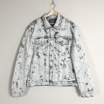 Rock Revival Men's Devin Stretch Denim Jean Jacket White