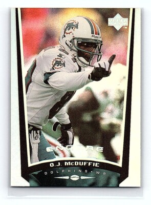 1998 Upper Deck Encore O.J. McDuffie Miami Dolphins #87