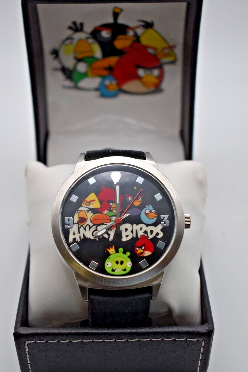 Watch Angry Birds Analog Watch Black with Box Rovio Ent 2009  display picture 1