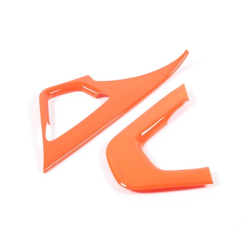 2 PIEZAS Cubierta de reposabrazos lateral con mango de consola central naranja para Corvette C7 2014-2019 - Imagen 2 de 7