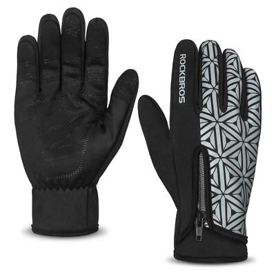 ROCKBROS Winter Handschuhe Damen Herren Fahrrad Thermo Warme Touchscreen
