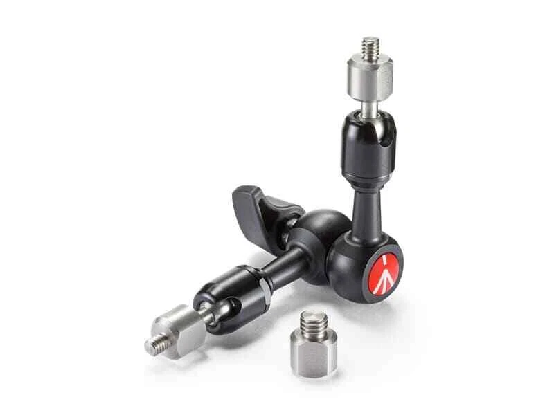 Manfrotto 244 Micro Braccio Fritto con Adattatore Intercambiabile da 1/4" e 3/8"