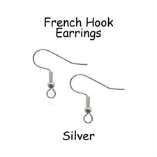 200 Silver Earring Hooks, French Hook Earrings, Hypoallergenic Earrings