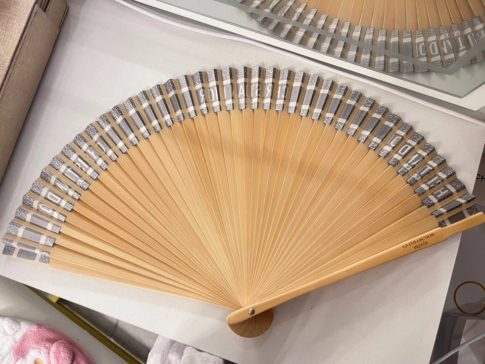 DIOR BEAUTY DIORIVIERA Folding Fan Navy Sensu Travel Novelty GWP New Sealed - Image 3 of 4