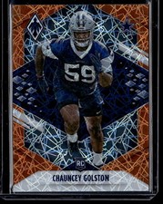 2021 Panini Phoenix Chauncey Golston Orange Lazer