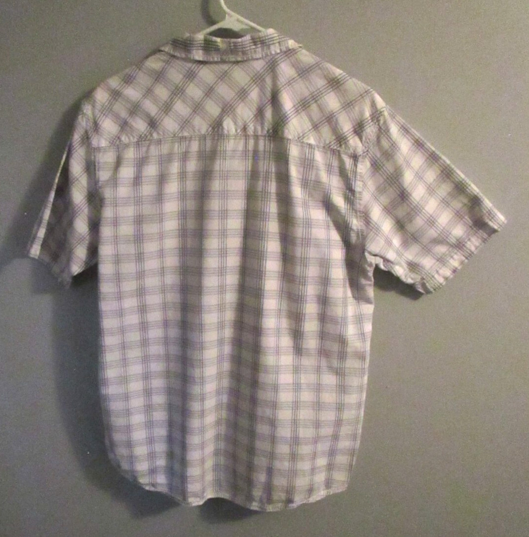 Method Multicolor Plaid 100% Cotton Button Short … - image 3