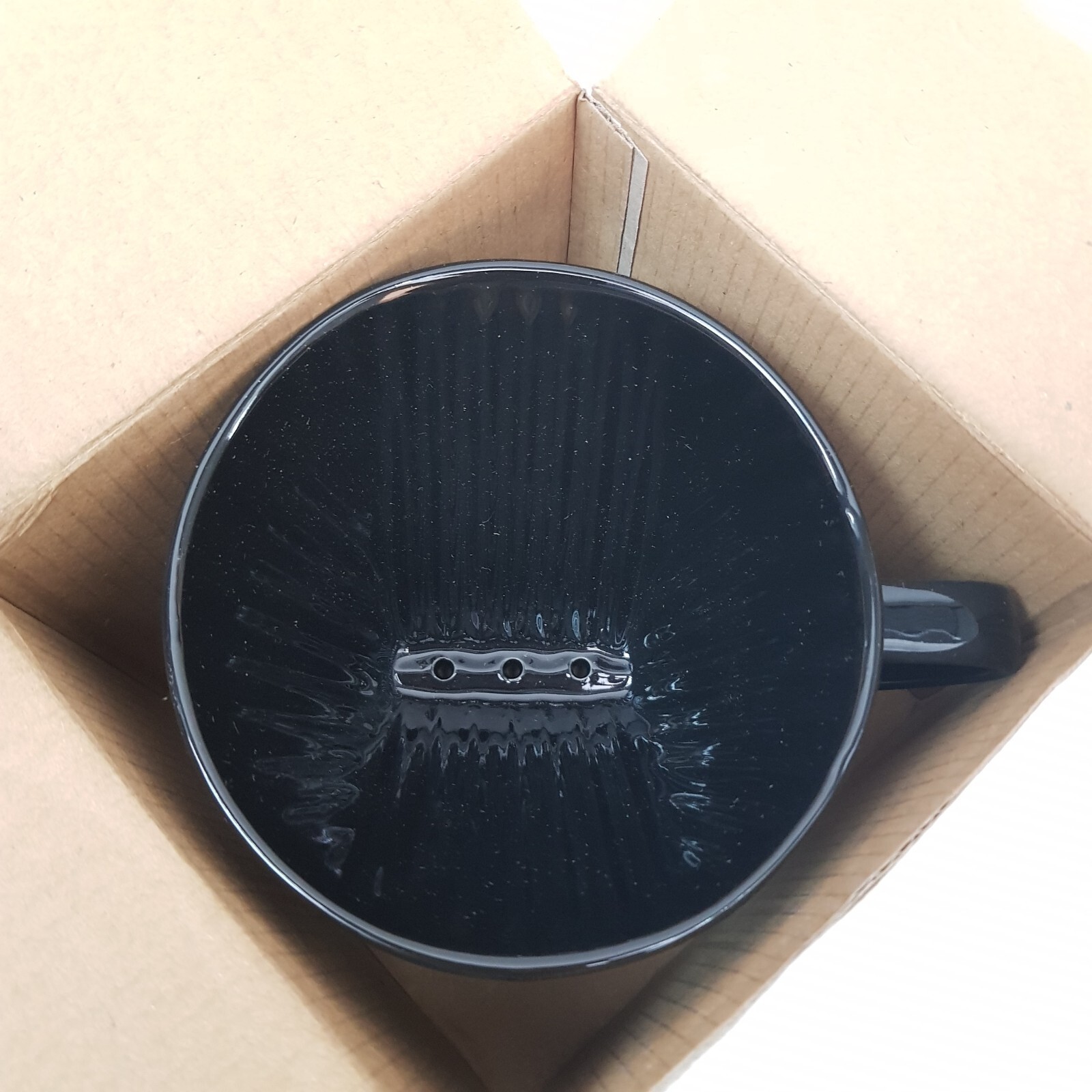 Kalita Ceramic Coffee Dripper Black for 2-4 Cups #02005 For Pour Over Filters