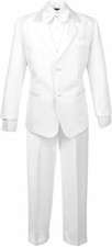 Spring Notion Boys Classic White Tuxedo Set No Tail 4T