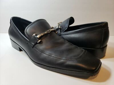 Calvin Klein DANTE Black Slip On Driving Loafers Metal  display picture 1