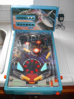 TOMY ASTRO SHOOTER - Table Top Pinball Game *Vintage! *Works