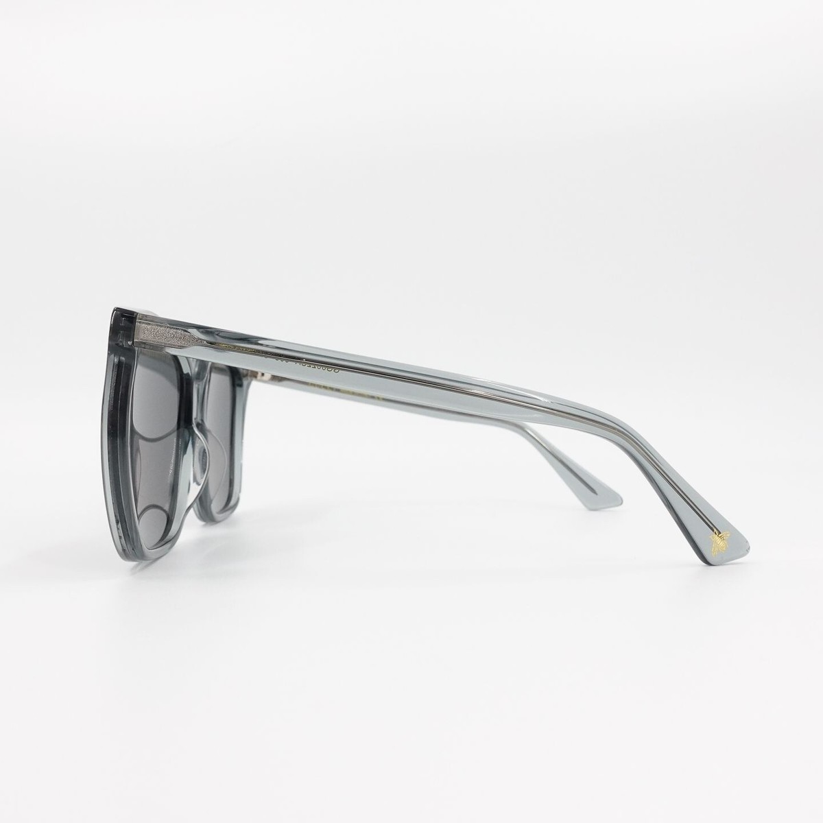 Gucci GG0022 Oversized Acetate Sunglasses Black Gray OS Gucci GG0022S 001 - As Seen On Chrissy Teigen Sunglasses  main image 3
