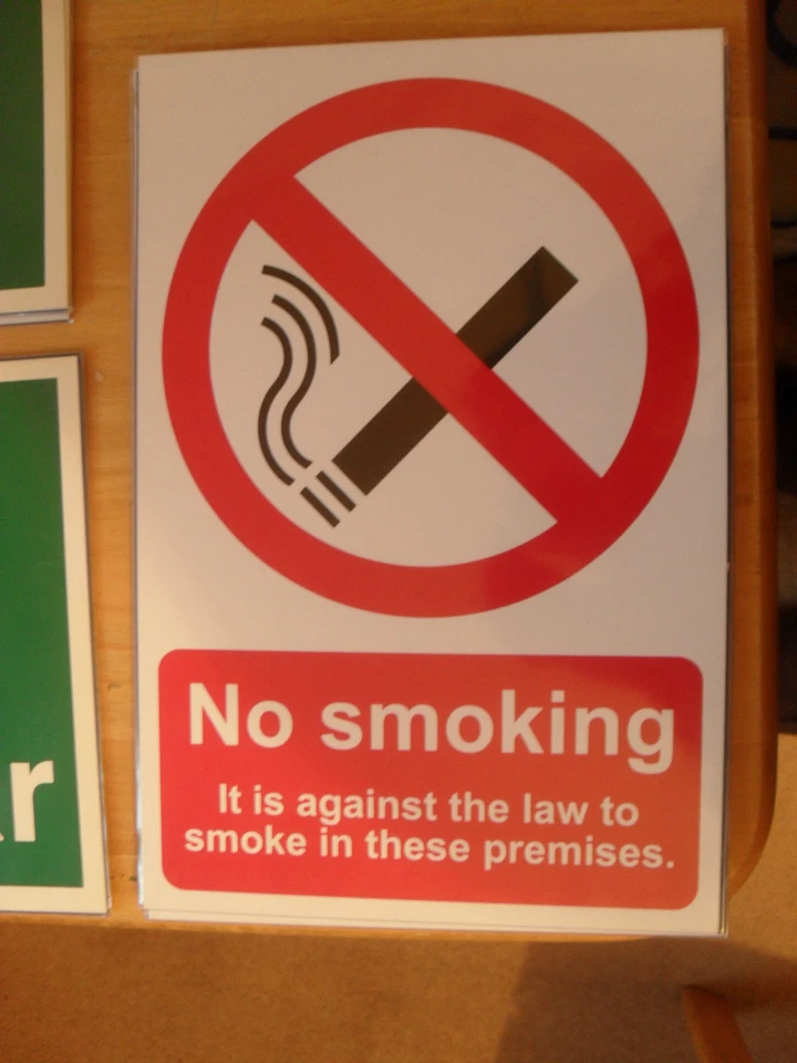 SPECTRUM INDUSTRIAL GESUNDHEIT & SICHERHEITSSCHILD RAUCHENVERBOT