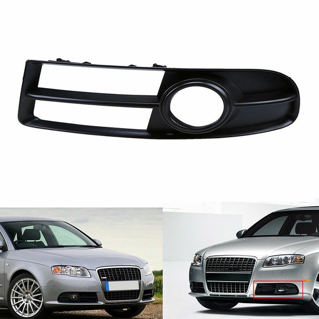 Front Right Fog Light Grill Cover for Audi A4 B7 Sedan/Avant/Cabriolet