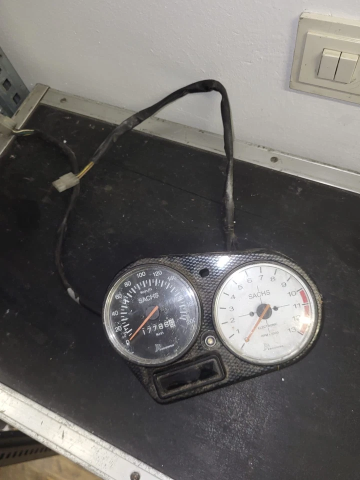 Sachs XTC 125 2t 2 Takt Cockpit Tacho Drehzahlmesser Armatur Instrumente 17786KM - Bild 4 von 4