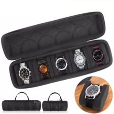 Travel Watch Roll Case 3/5 Slots Wristwatch Display Case Watches Storage Box