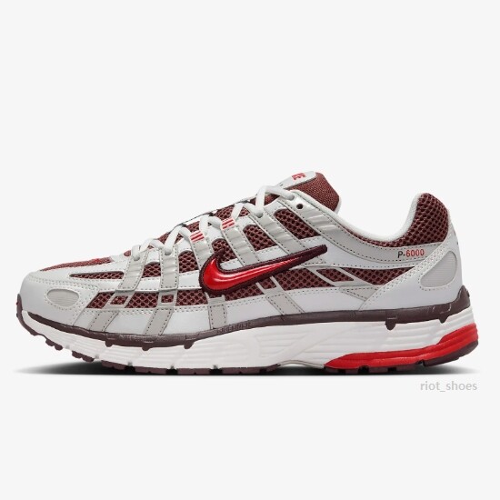 Nike Women's P-6000 'Metallic Summit White/Red' (HJ9598-100