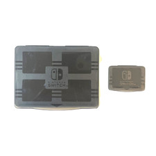 Official Nintendo Switch Case 4 Game Cartridge Holder Black MicroSD Card Case