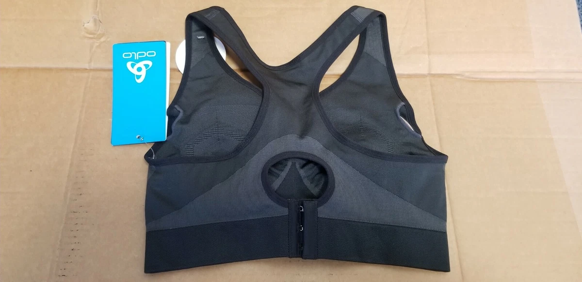 ODLO High Support Cupped Sports Bra , BLACK, SIZE L 16 /18, NEW ##(ACC5)