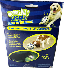 Wobble Wag Giggle Glow in The Dark, Interactive Dog Toy Fun Giggle Sounds