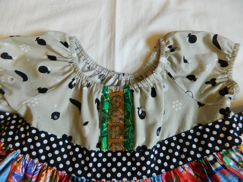Matilda Jane Platinum Peasant Dress/Top size 4 Mod Floral - Picture 2 of 6
