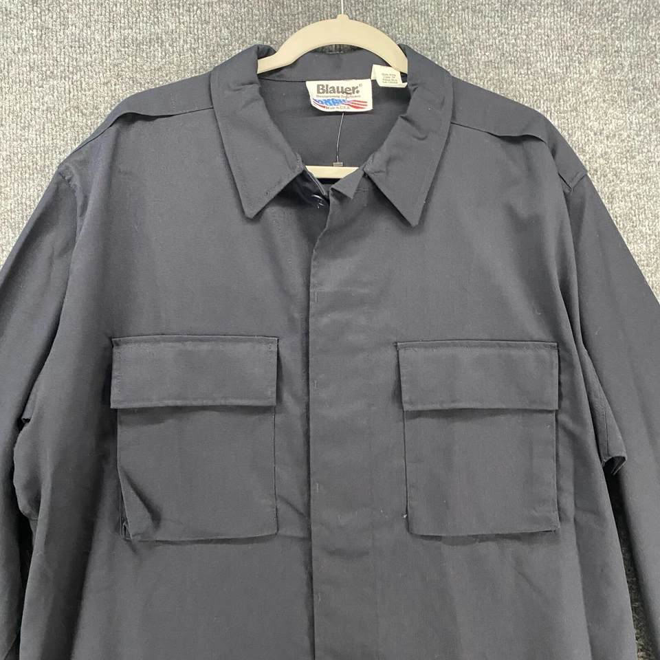 Camisa Azul Para Hombres L Azul Abotonada STREETGEAR BDU Ropa de Trabajo Uniforme 8708 Foto 2 de 4