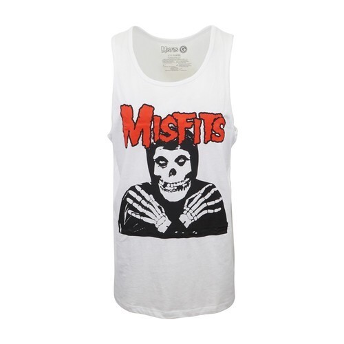 МУЖСКАЯ МАЙКА С ЛОГОТИПОМ MISFITS SKULLY БЕЛАЯ 2890₽